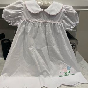 Beaufort Bonnet- size 5 white bunny dress